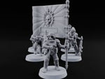 Breathe Easy, Fight Hard Human Gas-Masked Command Squad Soldiers turntable