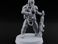 Breathe Easy, Fight Hard Human Gas-Masked Soldier C turntable