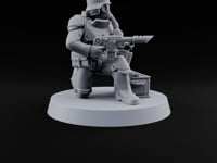Breathe Easy, Fight Hard Human Gas-Masked Soldier D turntable