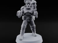 Breathe Easy, Fight Hard Human Gas-Masked Soldier E turntable