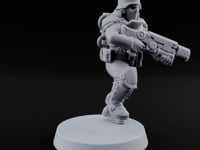 Breathe Easy, Fight Hard Human Gas-Masked Soldier B turntable