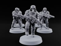 Trust the Moustache Human Armoured Heavy Weapons Soldiers turntable