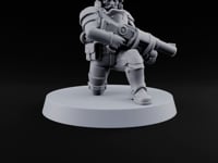 Trust the Moustache Human Armoured Heavy Weapons Soldier E turntable