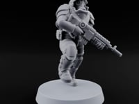 Trust the Moustache Human Armoured Heavy Weapons Soldier A turntable