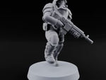 Trust the Moustache Human Armoured Heavy Weapons Soldier A turntable