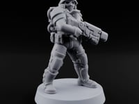 Trust the Moustache Human Armoured Heavy Weapons Soldier B turntable