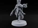 Forward, You Cowards Human Female Officer with Pistol turntable