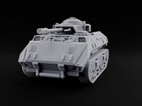 Rolling Over the Rubble Sci-Fi Armoured Tracked Tank turntable