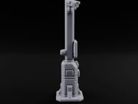 Always Watching, Never Logging Off Sci-Fi Terminal Pillar with Security Camera turntable