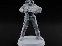 Not Here for Small Talk Human Sci-Fi Soldier C turntable