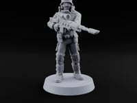 Not Here for Small Talk Human Sci-Fi Soldier E turntable