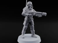 Not Here for Small Talk Human Sci-Fi Soldier F turntable