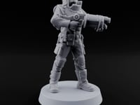Not Here for Small Talk Human Sci-Fi Soldier B turntable