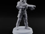 Not Here for Small Talk Human Sci-Fi Soldier B turntable