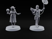 Gadgets and Grimoires Human Civilians with Orb, Book and Dish turntable