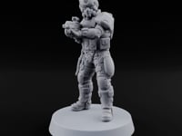 Badge Heavy, Patience Thin Human Sci-Fi Police Officer D turntable