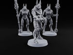 Duty Beyond the Afterlife Gnoll Armoured Jackal Guards with Staves turntable