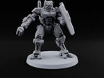 Riot Control, Rusted Edition Warforged Riot Police Robot with Shield B turntable