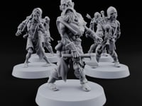 Dead Tired and Still Walking Zombies with Axe, Hammer, Bagpipes and Arrows turntable