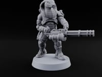 Spins Up Before It Strikes Yuan-ti Pureblood Cobra Heavy Gunner with Rotary Cannon turntable