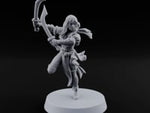 Never Lands Twice in One Spot Human Female Rogue with Twin Curved Blades turntable