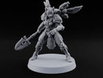 The Temple Cat Went Orbital Tabaxi Female Warrior with Ankh Spear and Winged Backpack turntable