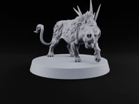 Peeled Face, Raised Hackles Krenshar Spined Skull-Faced Feline turntable