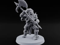 Mane Event Tabaxi Barbarian with Great Axe turntable