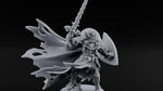 Tattered Cape, Fresh Fangs Vampire Lord with Wavy Sword and Shield turntable