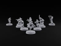 Spikes, Smoke and Scripture Human Spiked-Armour Soldiers with Rifles, Sergeant and Priest turntable