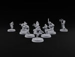 Spikes, Smoke and Scripture Human Spiked-Armour Soldiers with Rifles, Sergeant and Priest turntable