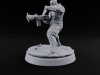 Spikes, Smoke and Scripture Human Spiked-Armour Soldier F turntable