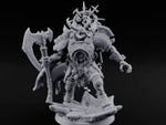 Crowned in Barbed Halos Ogre Spiked-Armour Prince with Rune Axe turntable