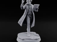 Footnotes Before Fear Human Scholar with Papers and Long Coat turntable