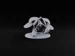 Horn Down, Shell Wide Giant Fire Beetle with Rhinoceros Horn and Open Wing Cases turntable
