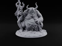Gut Feeling Hezrou Fiend Demon with Flaming Staff turntable