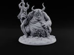Gut Feeling Hezrou Fiend Demon with Flaming Staff turntable