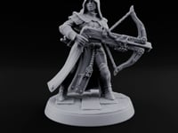 Pray, Then Aim Human Female Hooded Crossbow Arbalist C turntable