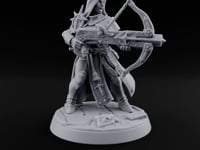 Pray, Then Aim Human Female Hooded Crossbow Arbalist D turntable