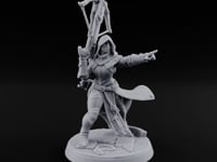 Pray, Then Aim Human Female Hooded Crossbow Arbalist B turntable