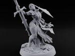 Weary but Unbroken Human Female Armoured Nun with Spiked Greatsword and Rosary turntable