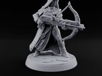 Pray, Then Aim Human Female Hooded Crossbow Arbalist A turntable