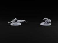 Flat Out, Eyes Down Human Prone Anti-Tank Rifle Team turntable