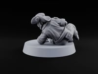 Flat Out, Eyes Down Human Prone Anti-Tank Rifle Crewman B turntable