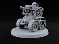 Hat Tipped, Barrel Levelled Warforged Tracked Anti-Tank Automaton turntable