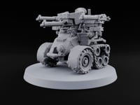 Rolling Thunder, Four Barrels Warforged Wheeled-Tracked Automaton turntable