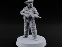 Unhurried Beards, Hurried Aim Human Rifleman in Slouch Hat B turntable
