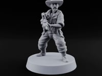 Unhurried Beards, Hurried Aim Human Rifleman in Slouch Hat A turntable