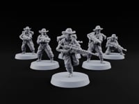 Beards Bristling, Rifles Humming Human Heavy Tesla Rifle Soldiers turntable