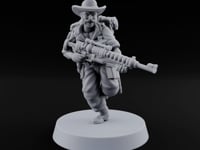 Beards Bristling, Rifles Humming Human Heavy Tesla Rifle Soldier A turntable